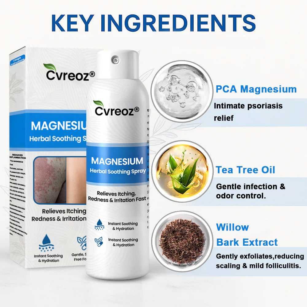 ✅ Official Store: Cvreoz® Magnesium Herbal Psoriasis Spray ⚕️ FDA Certified (for the treatment of psoriasis and eczema, improvement of bacterial infections in the genital area, treatment of acne and warts, eliminates psoriasis and eczema, etc.) (zth)