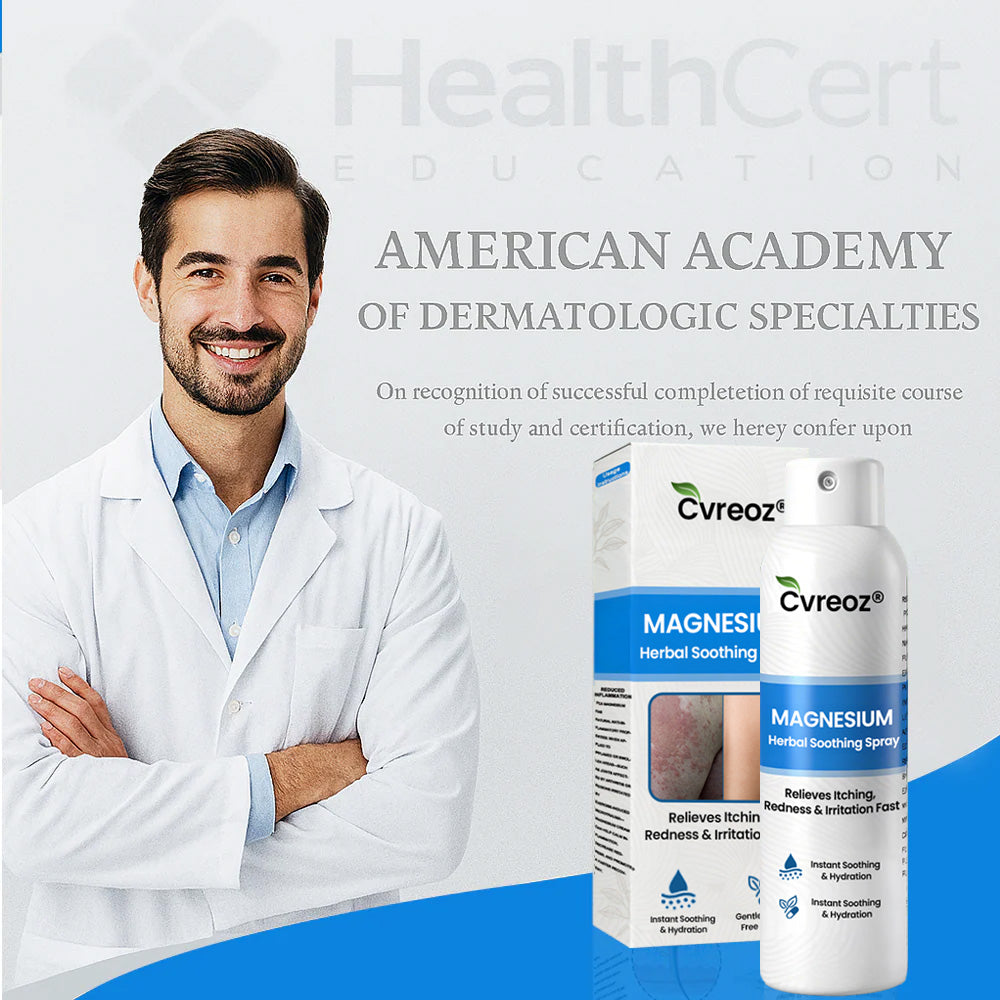 ✅ Official Store: Cvreoz® Magnesium Herbal Psoriasis Spray ⚕️ FDA Certified (for the treatment of psoriasis and eczema, improvement of bacterial infections in the genital area, treatment of acne and warts, eliminates psoriasis and eczema, etc.)