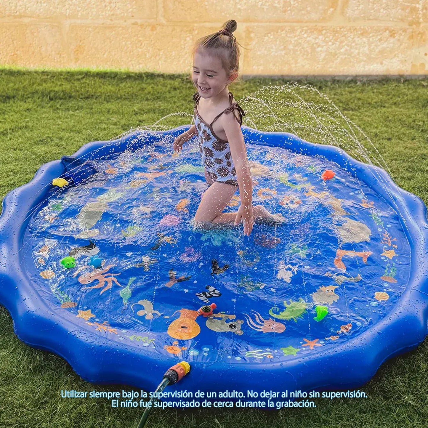 KiddoSpace XL 150 cm Alfombrilla de chapoteo para niños