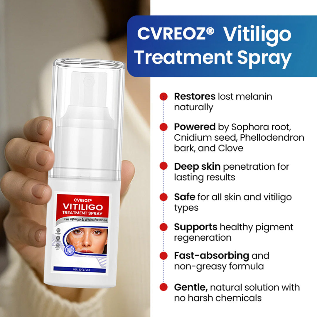 Cvreoz® Vitiligo Treatment Spray — Visible Results in Weeks, 100% Natural & Steroid-Free