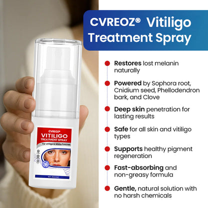 Cvreoz® Vitiligo Treatment Spray — Visible Results in Weeks, 100% Natural & Steroid-Free