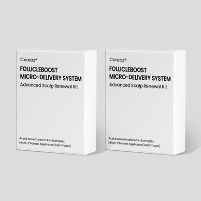 Cvreoz® FollicleBoost Micro-Delivery System Advanced Scalp Renewal Kit
