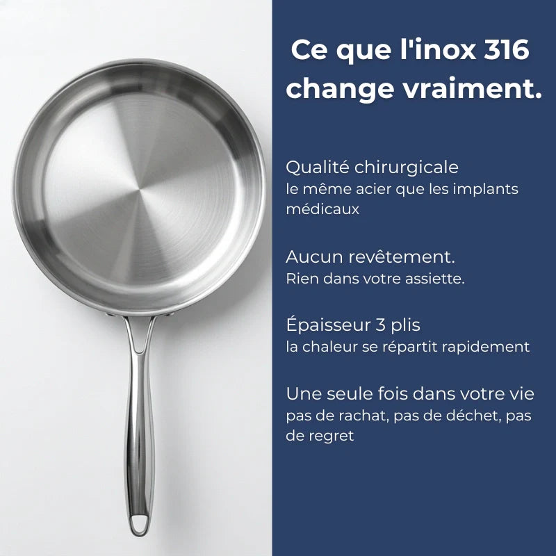 Poêle inoxydable