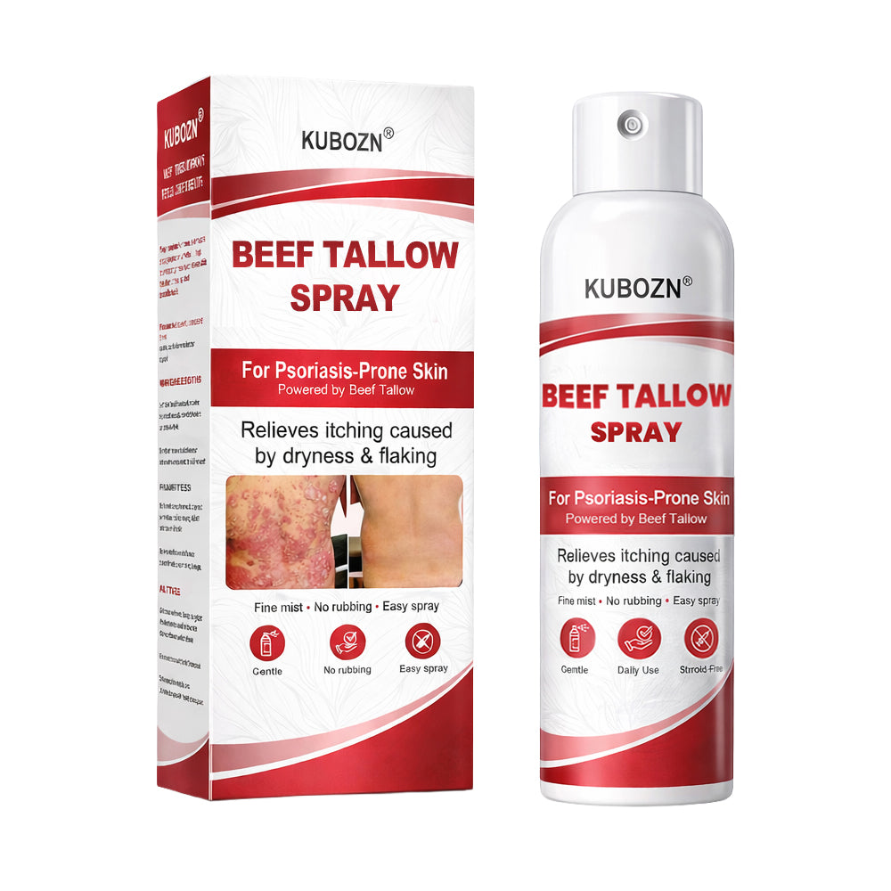 KUBOZN® Tallow Spray — The No-Rub Relief for Psoriasis-Prone Skin✨