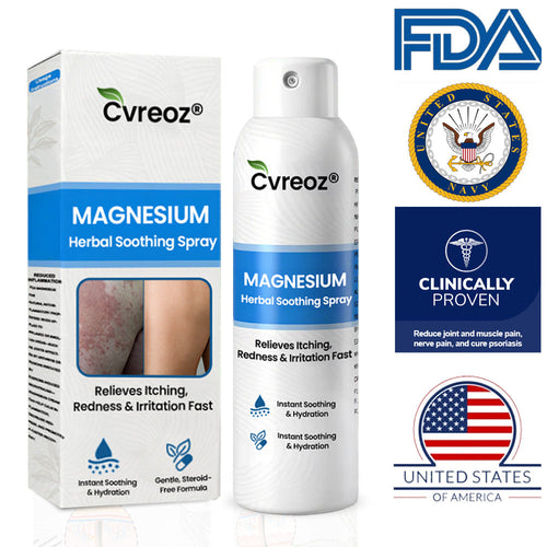 ✅  Official Store: Cvreoz® Magnesium Herbal Psoriasis Spray ⚕️ FDA Certified (for the treatment of psoriasis and eczema, improvement of bacterial infections in the genital area, treatment of acne and warts, eliminates psoriasis and eczema, etc.) (zth)
