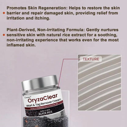 Cvreoz® OryzaClear Wart & Tag Remover Cream 👨‍⚕️ FDA Approved (Gentle & Effective Formula for Smoother Skin)