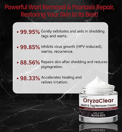Cvreoz® OryzaClear Wart & Tag Remover Cream 👨‍⚕️ FDA Approved (Gentle & Effective Formula for Smoother Skin)