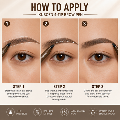 Kubozn® Waterproof Brows That Last All Day