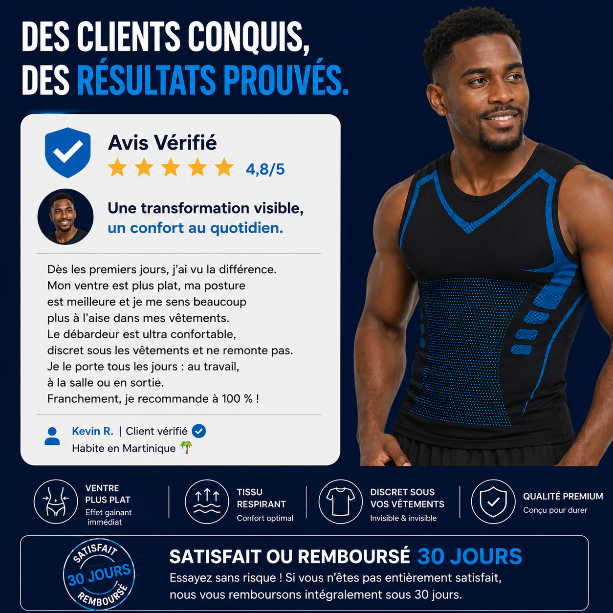 FitCore - Débardeur de Compression Gainant