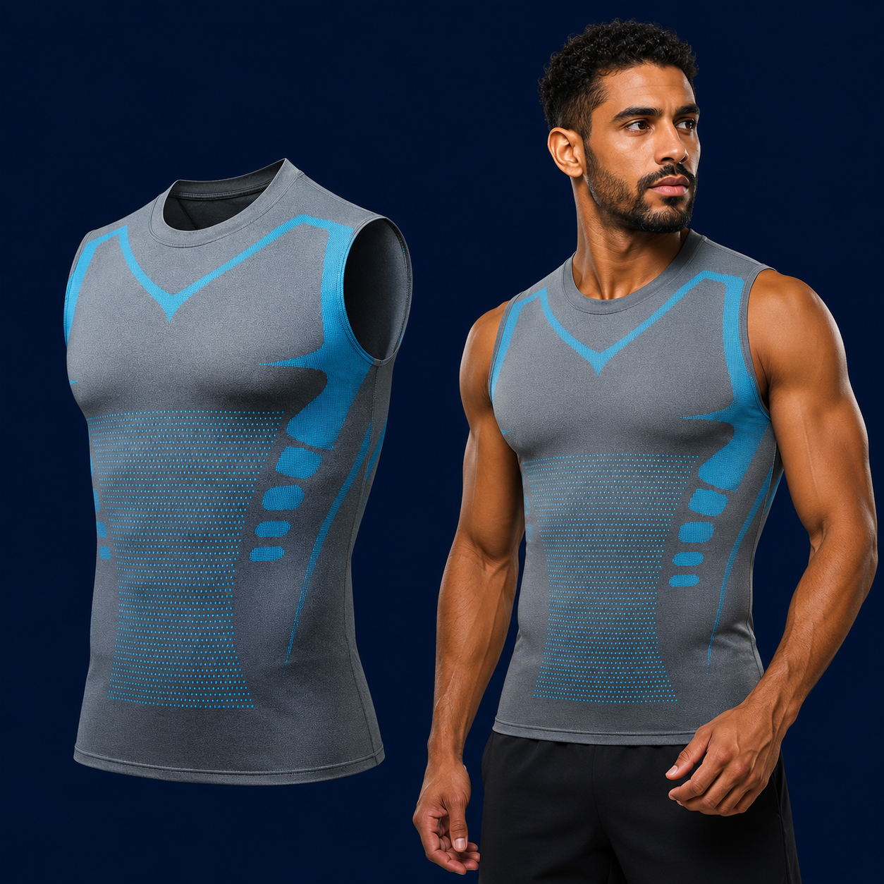 FitCore - Débardeur de Compression Gainant