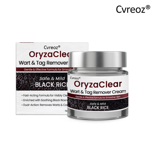 Cvreoz® OryzaClear Wart & Tag Remover Cream 👨‍⚕️ FDA Approved (Gentle & Effective Formula for Smoother Skin)