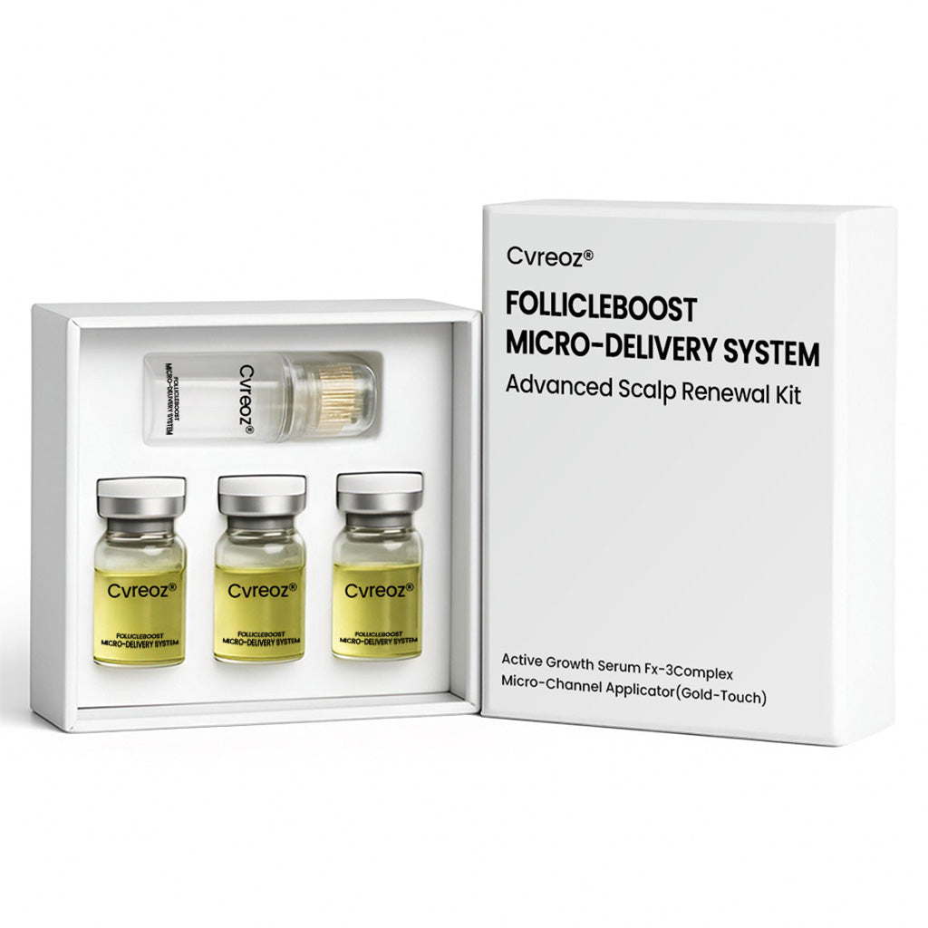 Cvreoz® FollicleBoost Micro-Delivery System Advanced Scalp Renewal Kit
